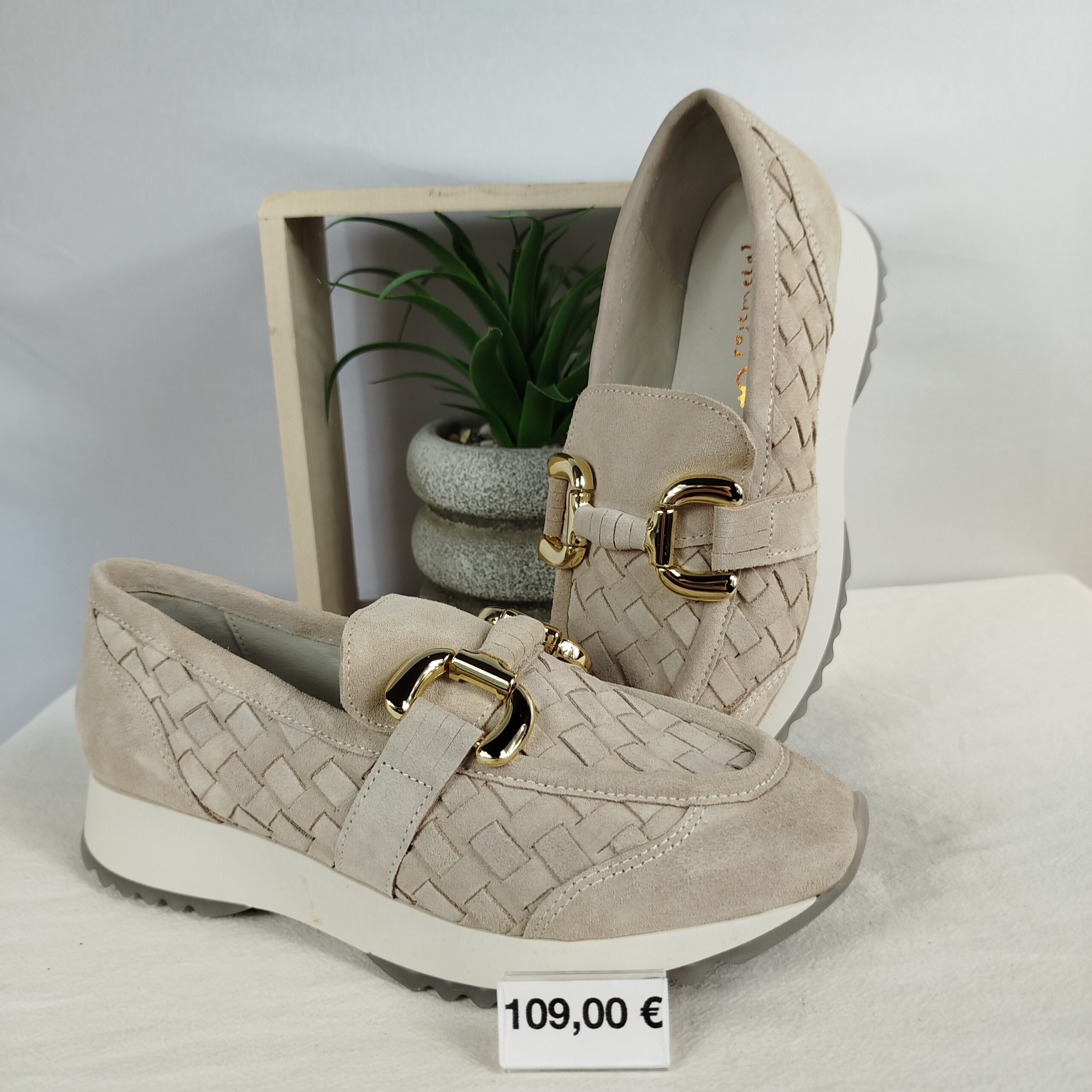 Mocassins beige Rosemetal