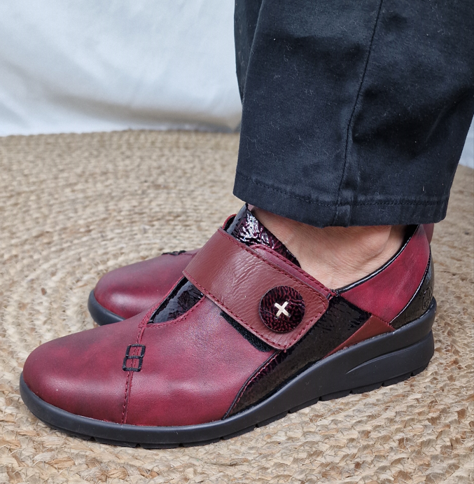 Mocassins bordeaux Rieker