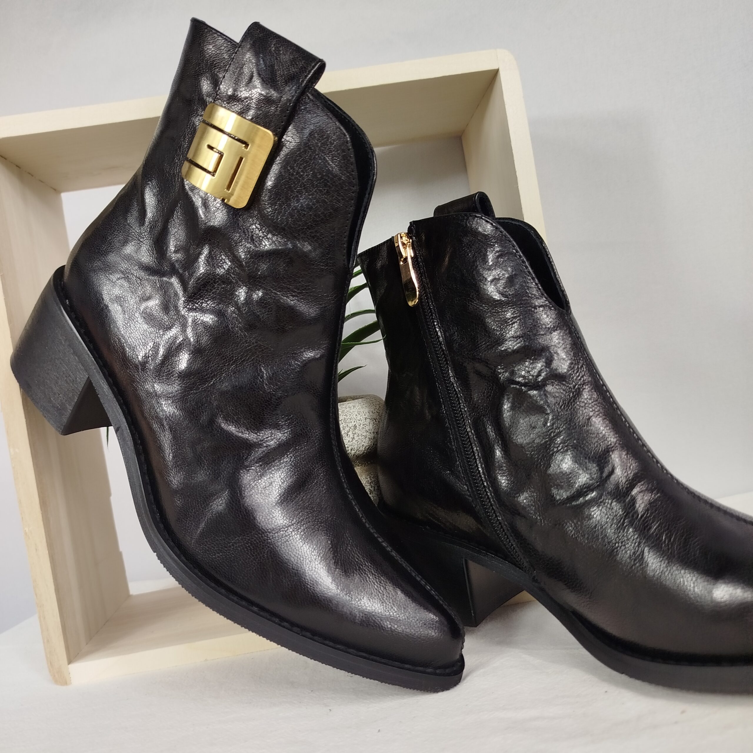 Bottines Noires Metamorf'ose