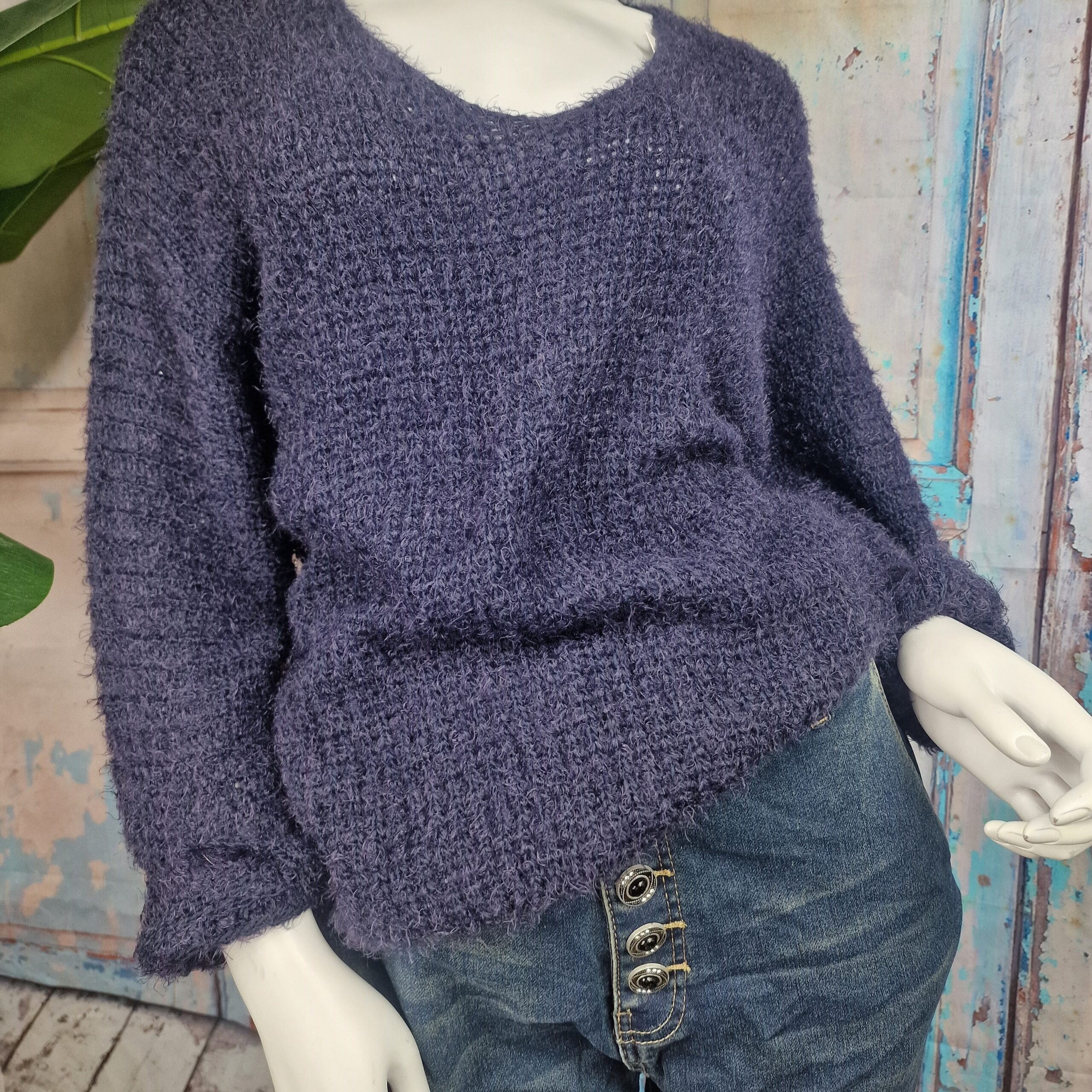 Pull douillet style angora