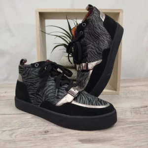 Baskets montantes zébrées Mam'zelle