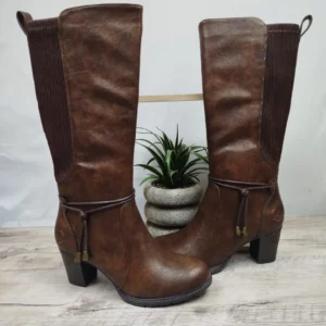 Bottes marrons à talons Rieker