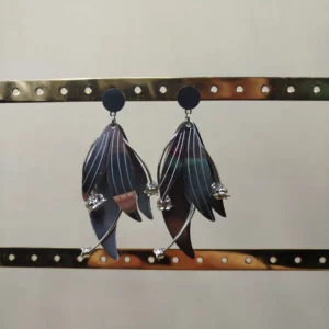 Boucles d’Oreilles feuilles et clochettes muguet