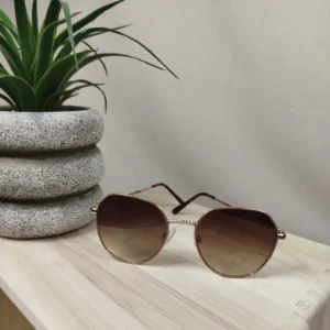 Lunettes en métal marron Lollipops