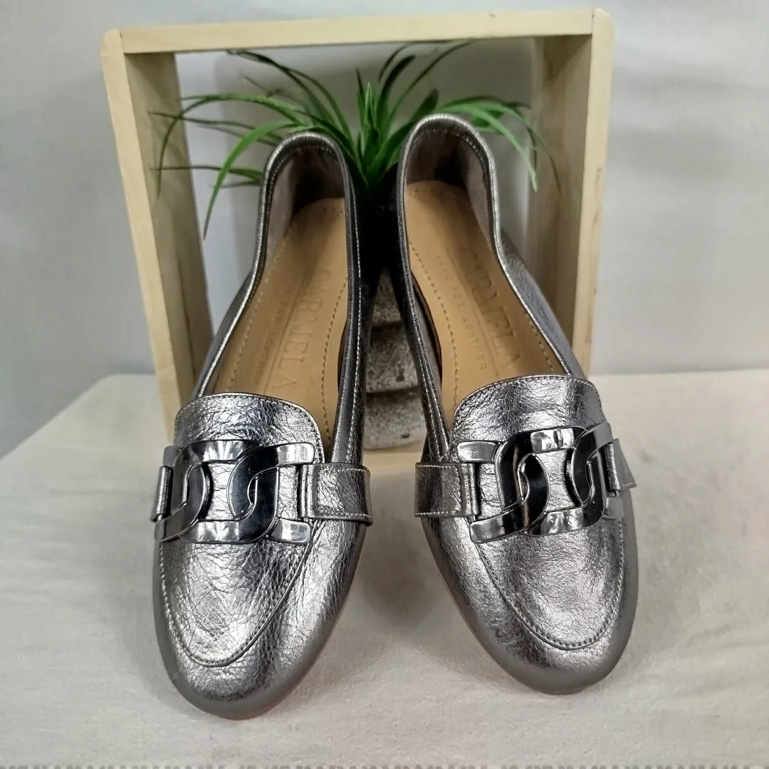 Mocassins-Carmela-Metallique-vue-de-dessus-boutique-tendance-laragne-1.webp