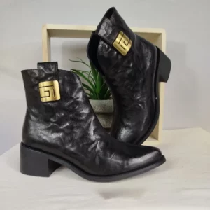 Bottines Noires style santiags Metamorf'ose