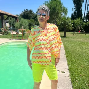 Chemise Fluorescente Manches Ballon