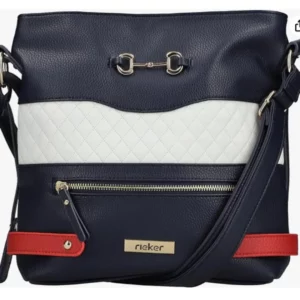 Sac Noir et Rouge avec Bande Léopard Rieker