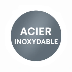 logo acier inoxydable boutique tendance
