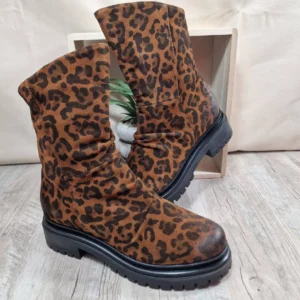 Bottines Asymétriques Imprimé Léopard Métamorf'Ose
