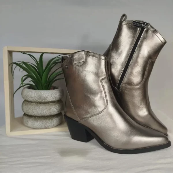 Bottine Santiag Argent Carmela