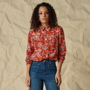 Chemisier Floral Bohème Terracotta Lola Espeleta