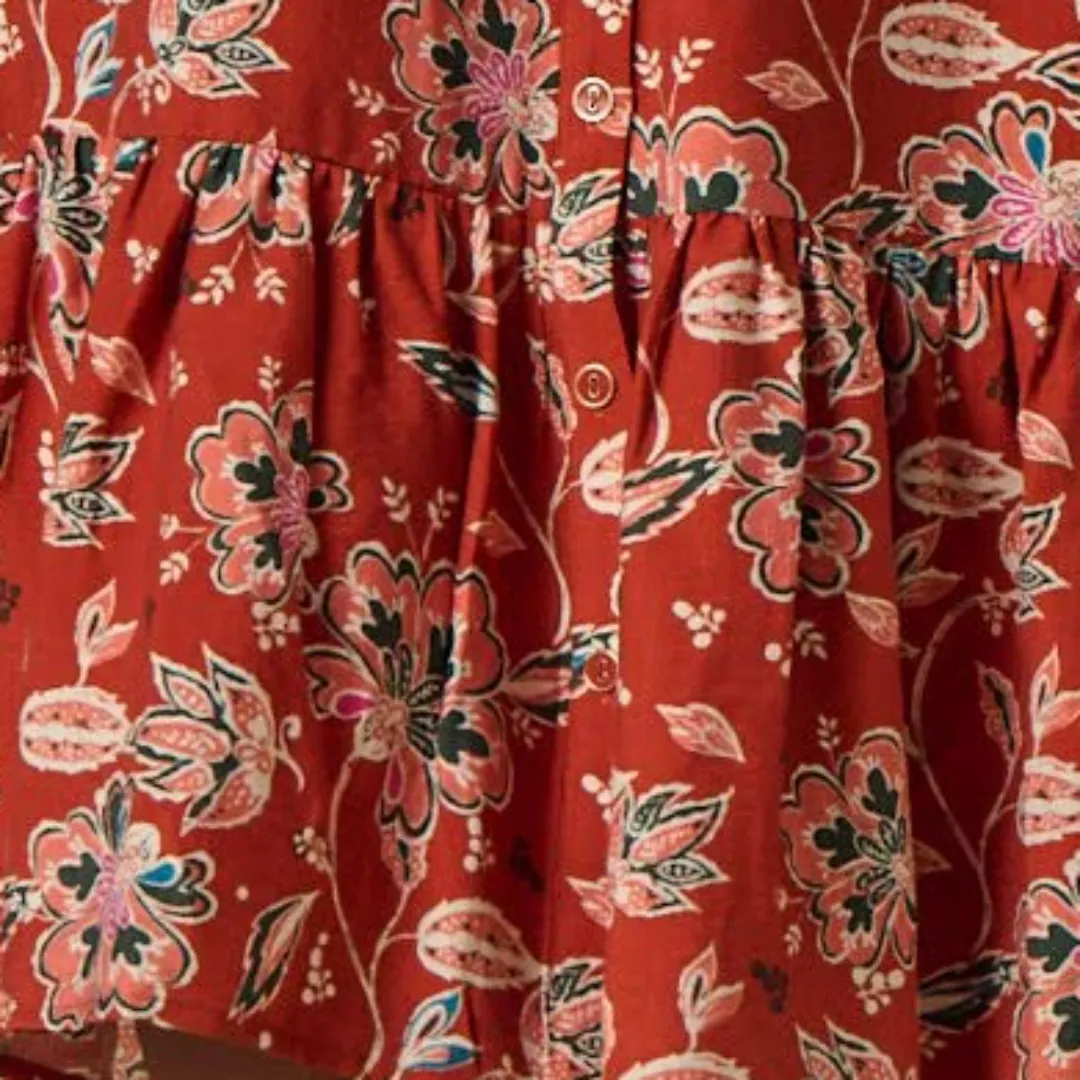 Robe Floral Bohème Terracotta Lola Espeleta Boutique Tendance Laragne Bas De Robe