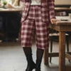 Bermuda Tailleur Carreaux Boutique Tendance Laragne Photo principale