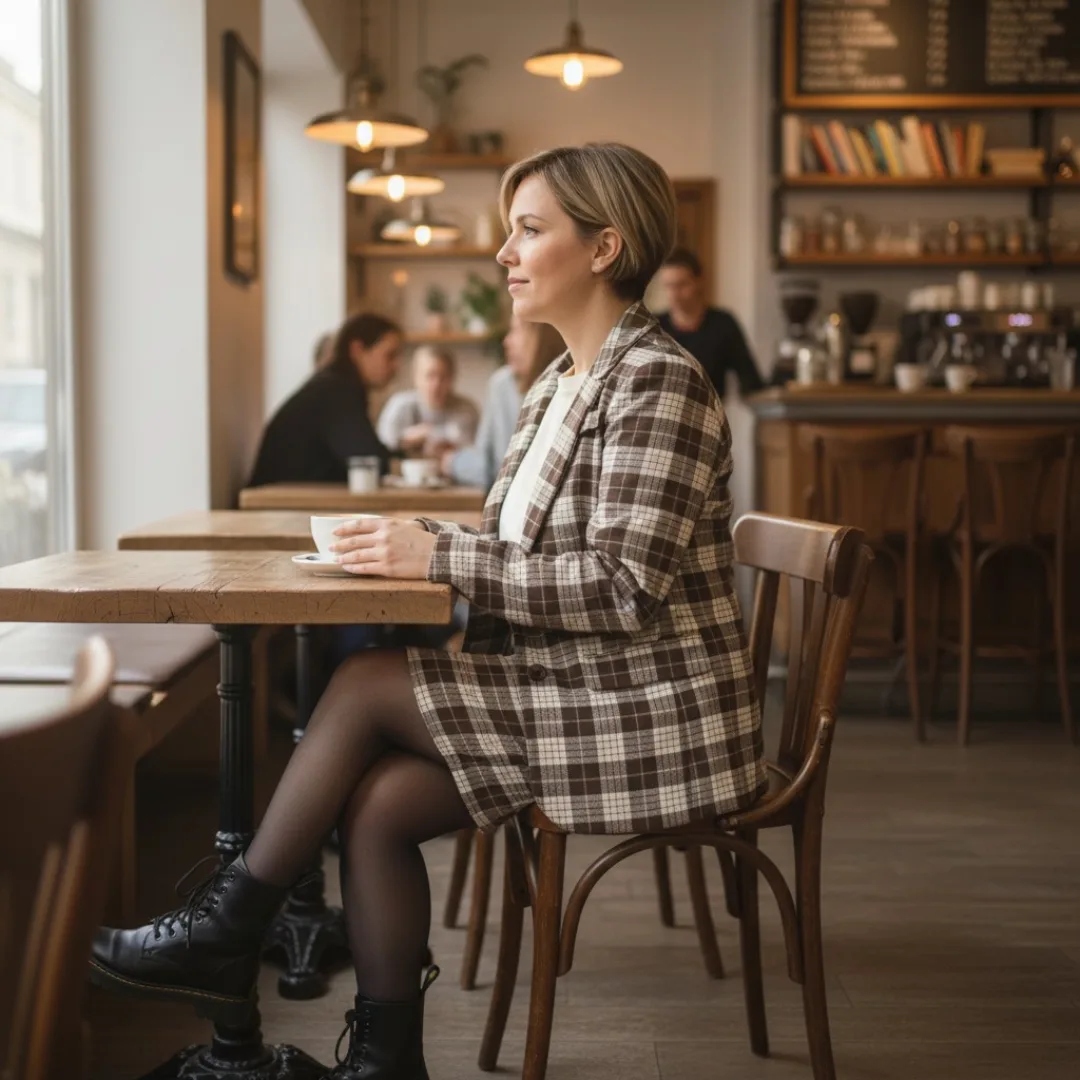 Blazer à Carreaux Boutique Tendance Laragne Photo Profil