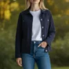 Blouson Bleu Marine Lola Espeleta Boutique Tendance Laragne photo face
