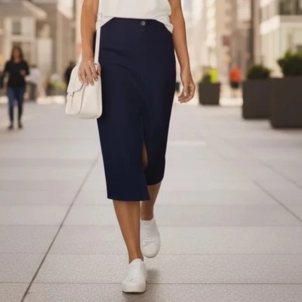 Jupe Longue Bleu Marine Lola Espeleta