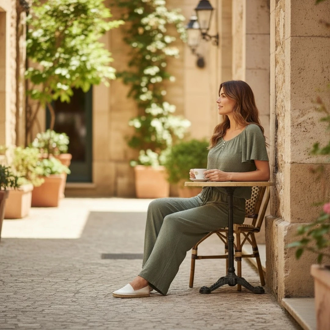 Pantalon Fluide Kaki Etymologie Boutique Tendance Laragne Photo Profil