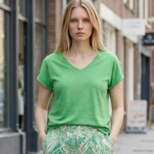 Tee-Shirt Uni Vert IHREBEL par ICHI