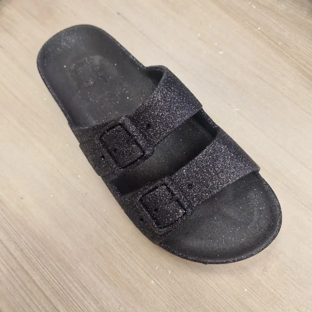 Mule Paillette Noir Trancoso Cacatoes Boutique Tendance Laragne photo dessus