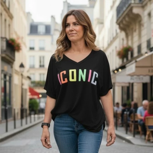 Tee-Shirt Noir Iconic New Collection