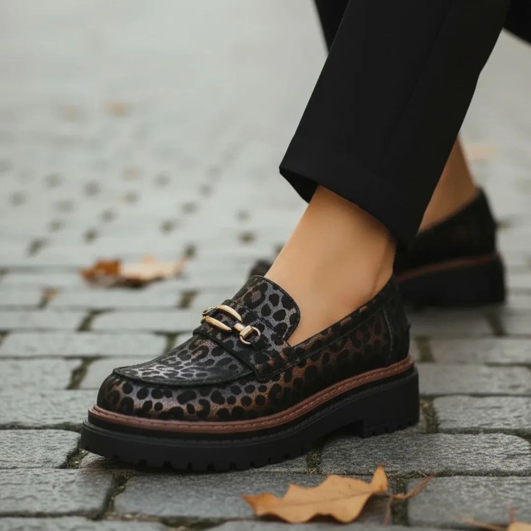 Boutique Tendance Laragne Mocassin Léopard Fondu Elue par Nous photo zoom
