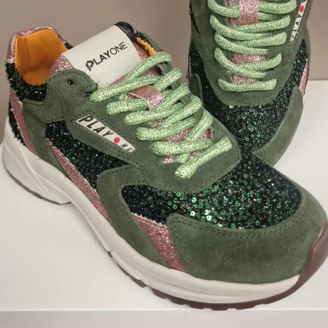 Basket Sequins Vert et Rose LEAK 4 Play One – Image 3