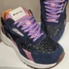 Basket Sequins Bleu et Rose Lacet Violet LEAK 6 Play One - Thumbnail Image 2