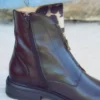 Bottine Cuir Chocolat et Languette Cow Rock & Rose - Thumbnail Image 4